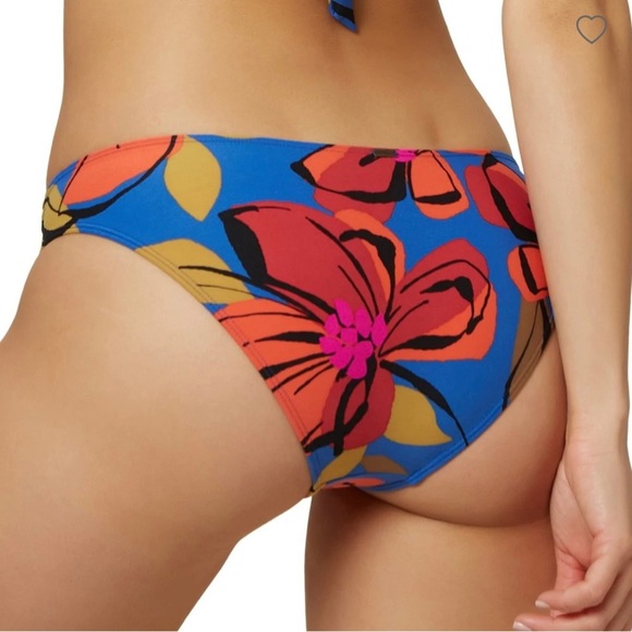 NWT O’Neil Swim Gala Strappy Full Coverage Bikini Bottom‎ Blue Size Large - Picture 3 of 12